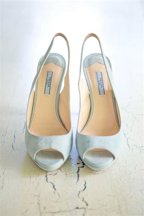 baby blue prada heels|blue Prada flats.